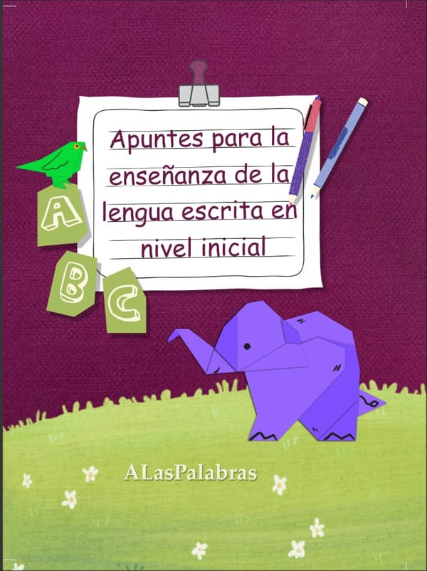 Portada de Apuntes para la enseñanza de la lengua escrita