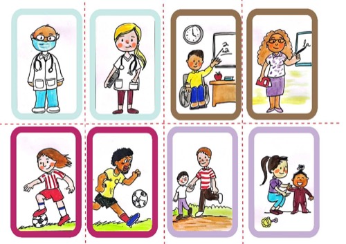 Fichas de oficios de la línea Pedagogía de género