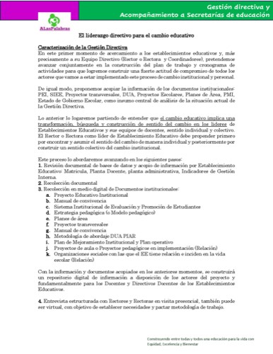 Vista previa de El liderazgo directivo para el cambio educativo