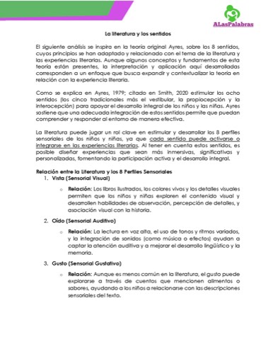 Vista previa de La literatura y los sentidos